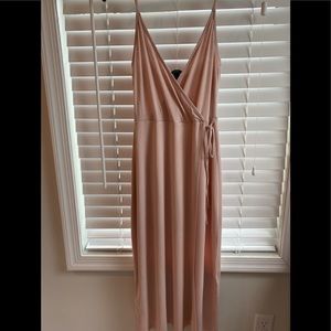 Blush Midi Wrap Dress